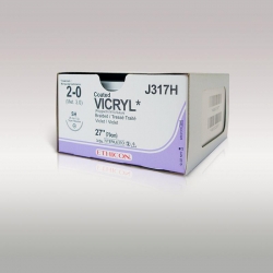 Ethicon (496H) Sutures Vicryl 4/0 19mm 3/8 PS-2 45cm