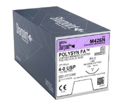Sharpoint Sutures PolySyn FA 4-0 3/8 19mm 70cm Fast Absorbable