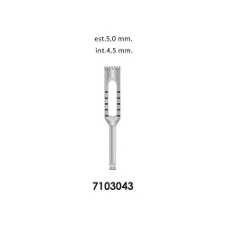 Ongard Lite-Touch Implant Trephine Bur 20mm High#4.5mm