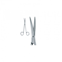 Ongard Lite-Touch Scissors Gum Metzenbaum Curved Pointed Edge #14.5cm