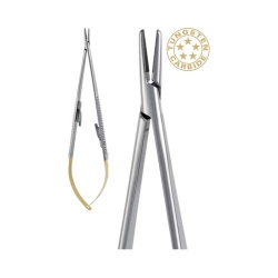 Ongard Lite-Touch Microsurgery TC Micro Needle H Castroviejo Curved #18cm