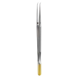 Ongard Lite-Touch Microsurgery Micro Tweezer Curved #18cm